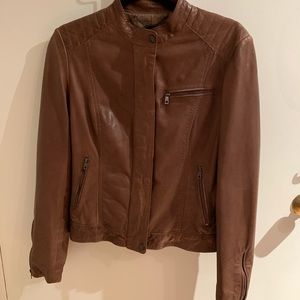 Cole Haan women’s leather Moto jacket-brand new!